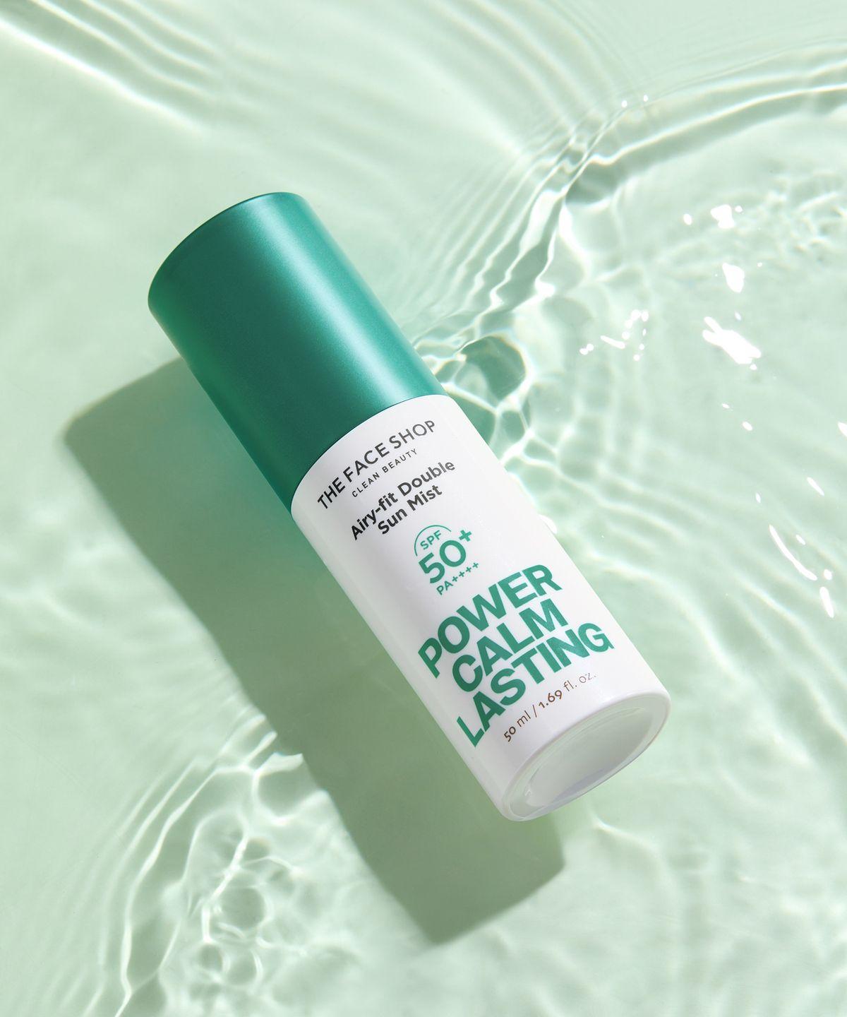 The Face Shop Power Calm Lasting Airy Fit Double Sun Mist 50ml