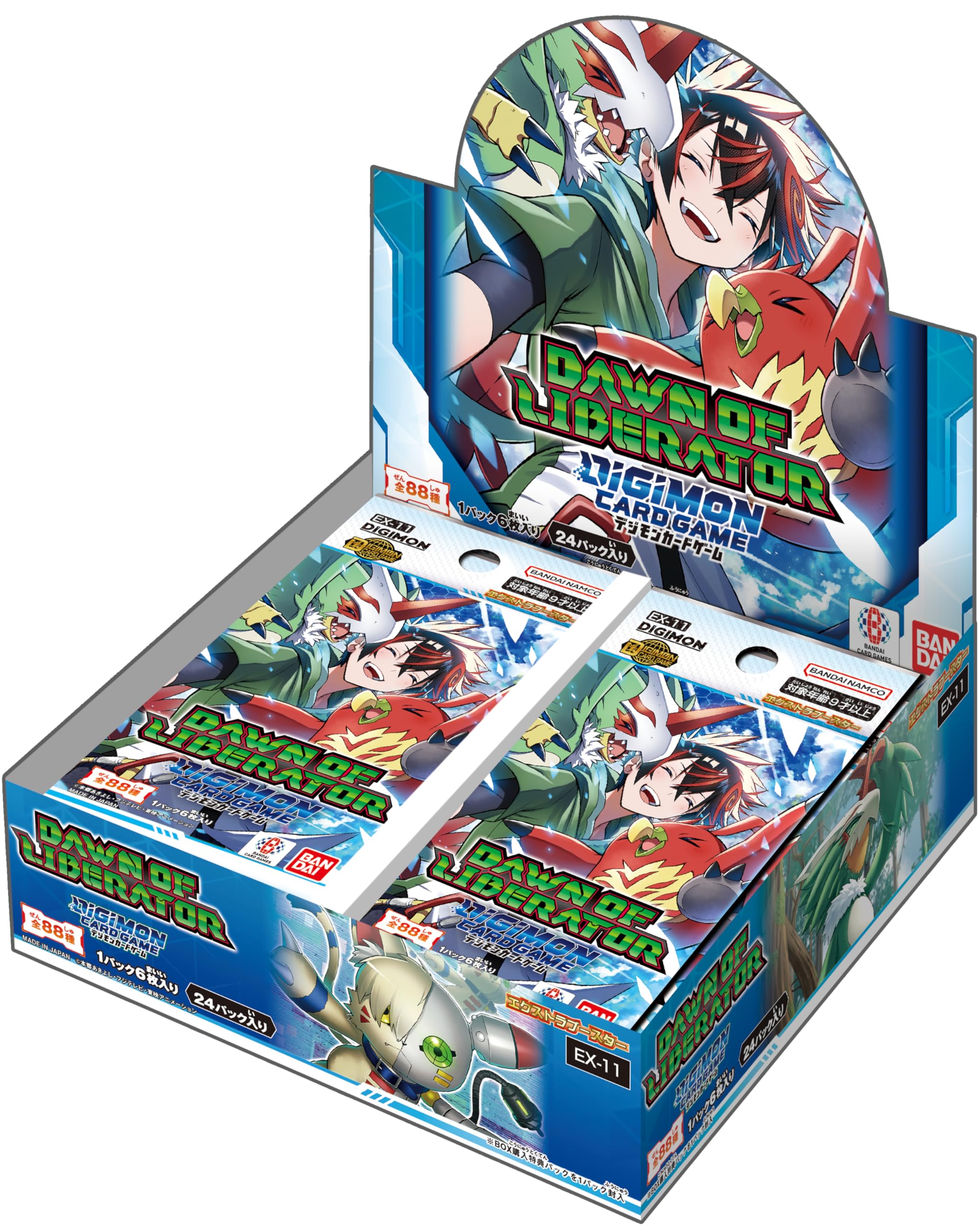 

BANDAI Digimon Card Game Дополнительный бустер DAWN OF LIBERATOR 24 пака [EX-11] (BOX)