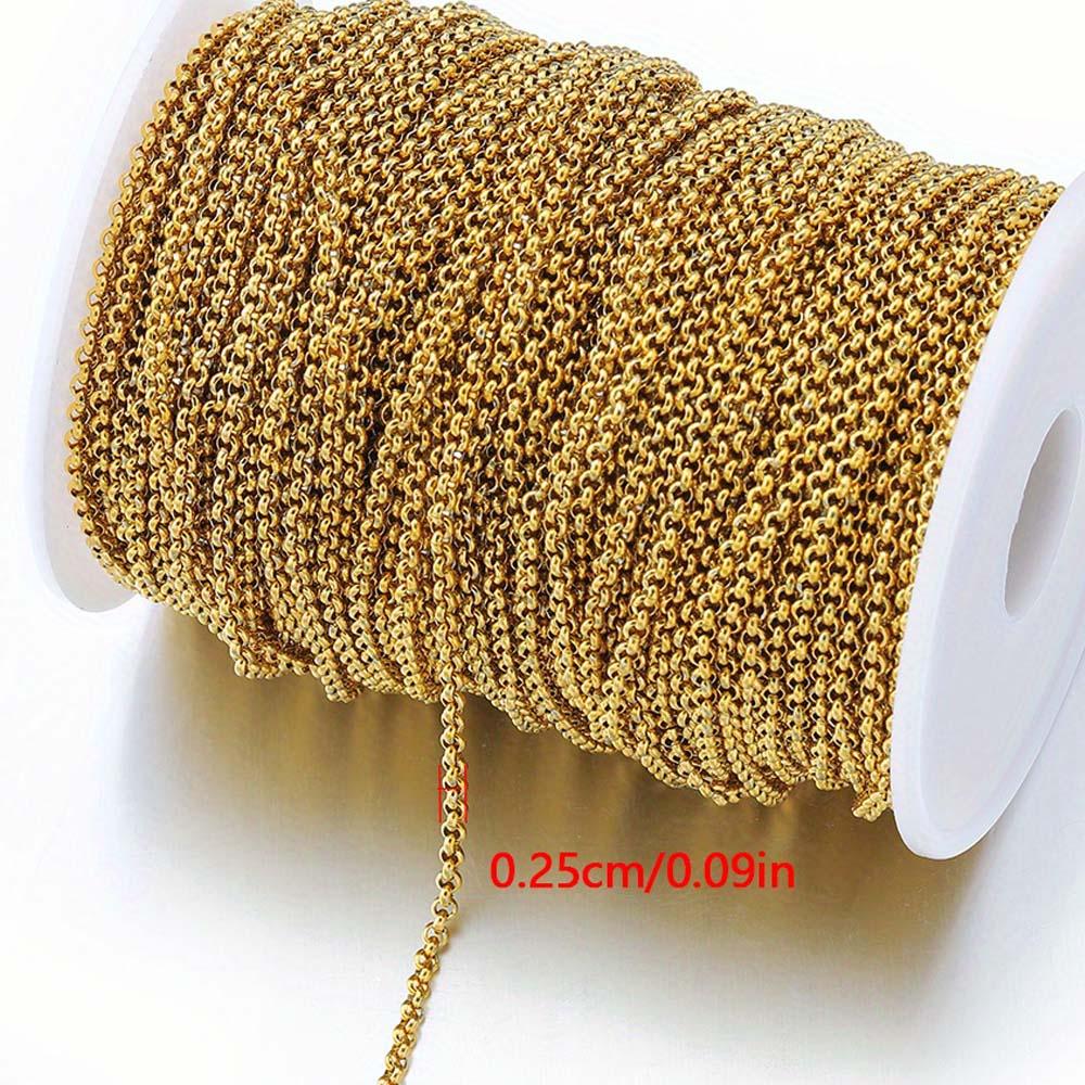 No Fade 2Meters 1Meter Stainless Steel Beads Chains for Jewelry Making DIY Necklace Bracelet Accessories Handmade Ball Chain