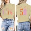 50th Birthday Short Sleeve Graphic Tee Unisexs Vintage 1976 Chapter 50 Print Tshirt Ladies Limited Edition 1976 T Shirt