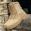 Herren Militärische Taktische Stiefel Armeestiefel Männer Seitlicher Reißverschluss Militärstiefel Männer Anti-Rutsch-Knöchelstiefel Arbeitssicherheitsschuhe Wanderschuhe