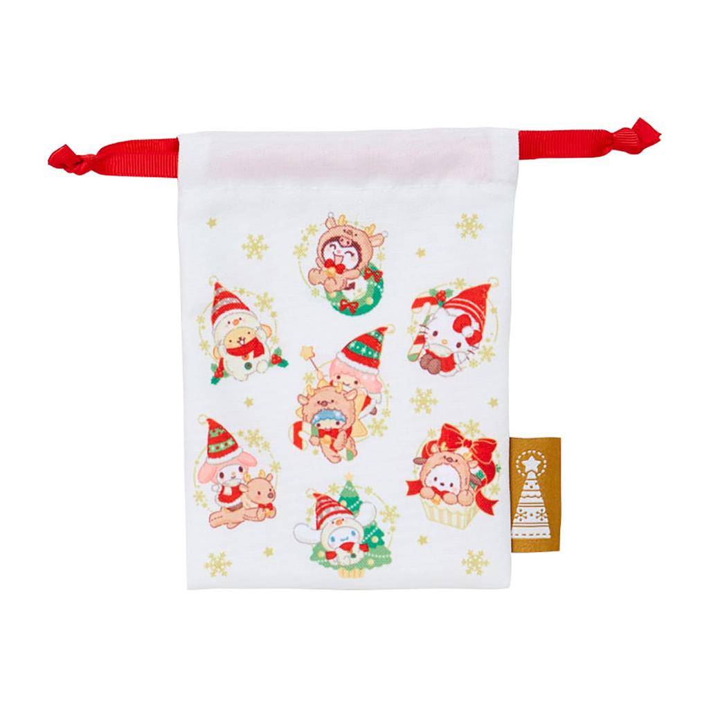 Sanrio Drawstring Bag Set Sanrio Characters Set 113263 (Christmas) 2-Piece