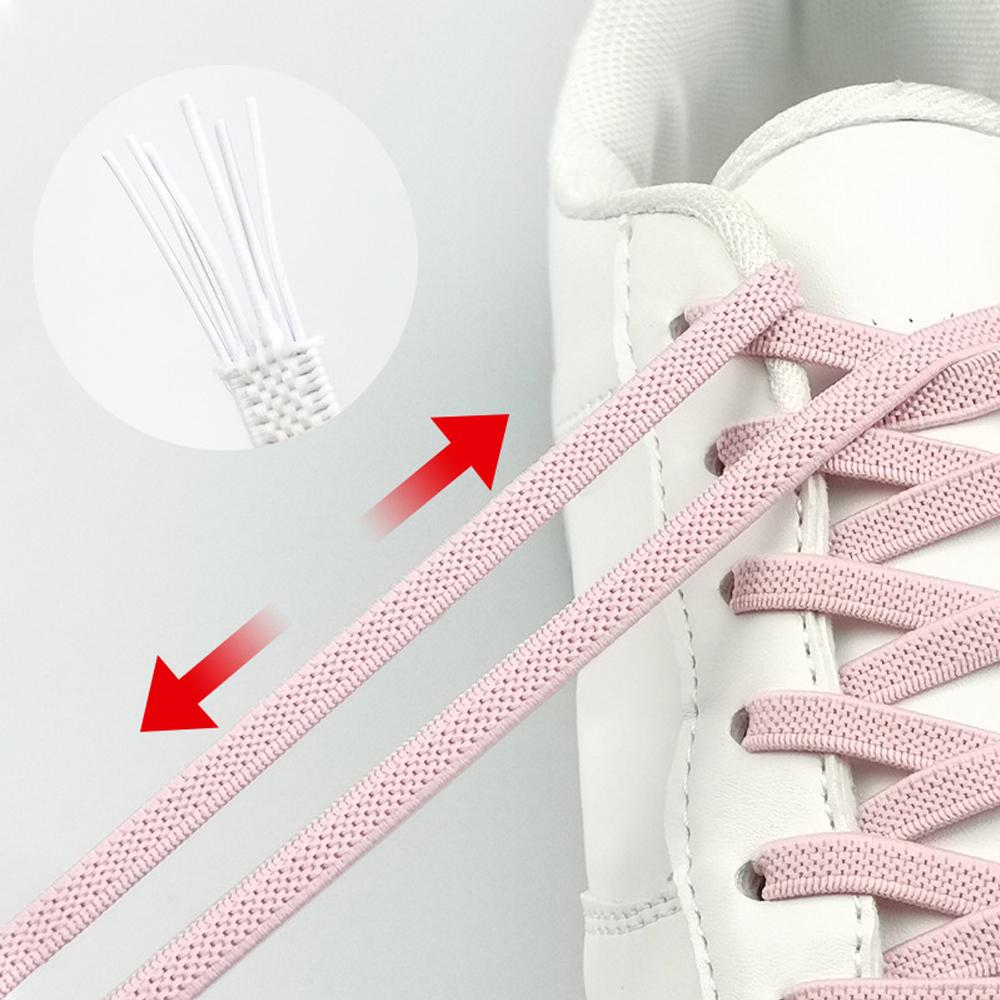 New Sneakers for Kids Adult Sneakers Shoelace Elastic Lock Quick Lazy Laces No Tie Shoelaces