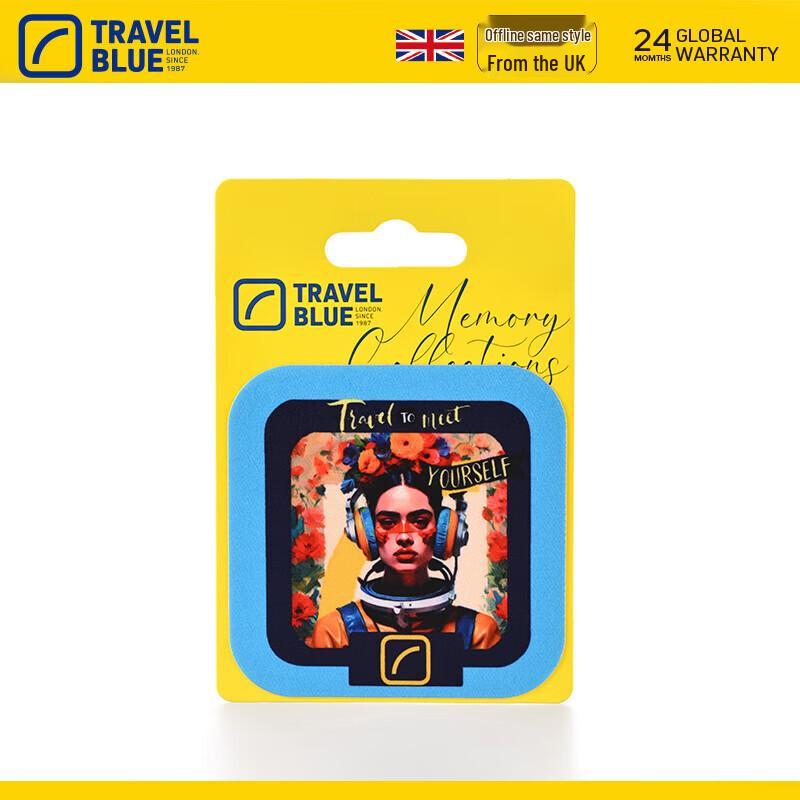 Travel Blue Embroidered DIY Patch Backpack