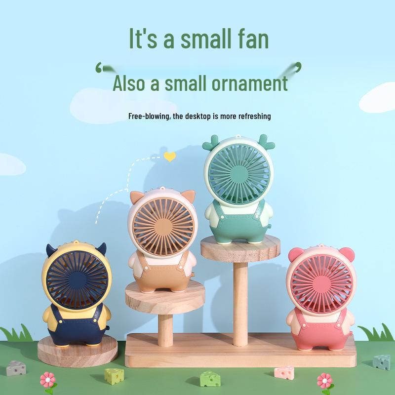 Portable Rechargeable Cartoon Handheld Fan for Students and Children