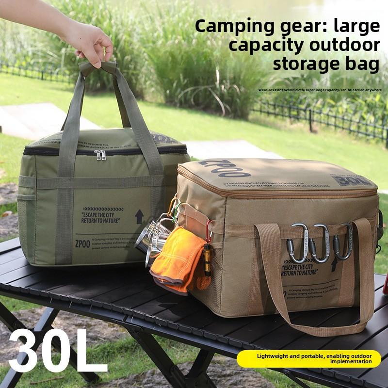 Foldable Storage Box Tactical Gear Organizer Large Capacity Container for Camping Kitchenware Utensils and Outdoor Equipment