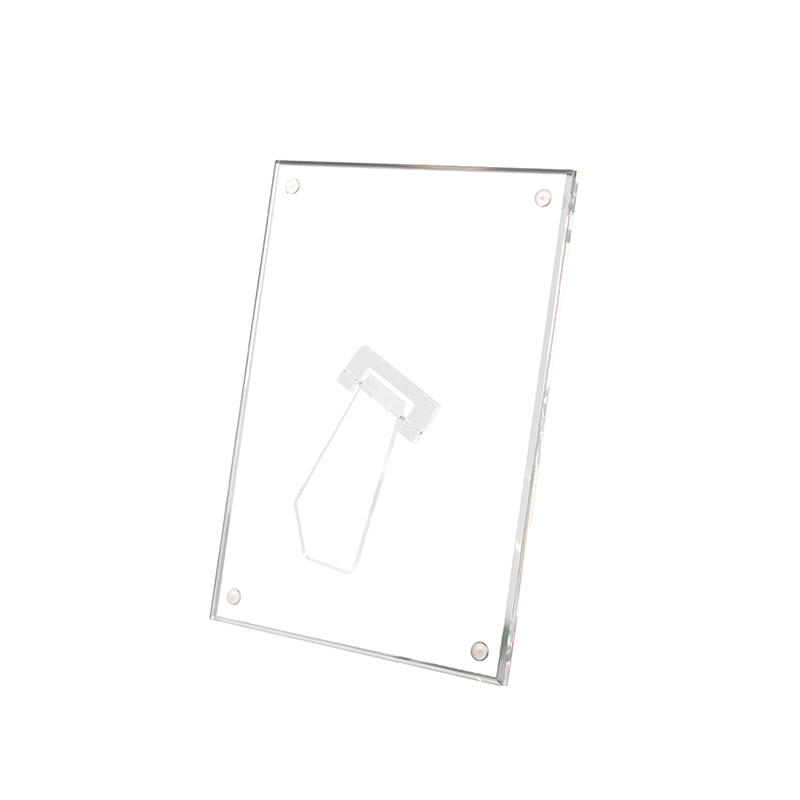 Clear Acrylic Photo Frame Sizes 6 7 8inch Magnetic Closure Sturdy Desktop Display Stand Quick and Easy Picture Swapping