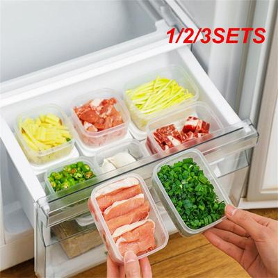 1/2/3SETS Refrigerator Preservation Box Without Burrs Saving Worry And Effort Taste Is Still Fresh Seasoning