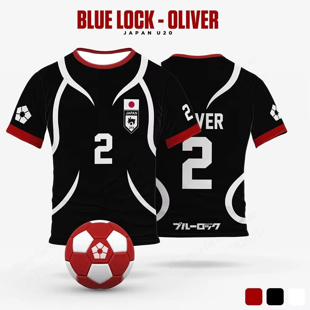 3D Print Anime Jersey Blue Lock Sae Itoshi Role Playing T-shirt Short Sleeve Tees Sports Adult Tops