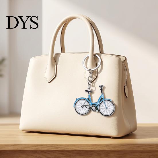 Schlüsselanhänger Vintage Fahrradschlüsselanhänger - Zinklegierung Mini-Fahrrad mit Retro-Tropfenmalerei, Künstlerisches Radsportgeschenk für Schlüssel & Rucksäcke Sportzubehör