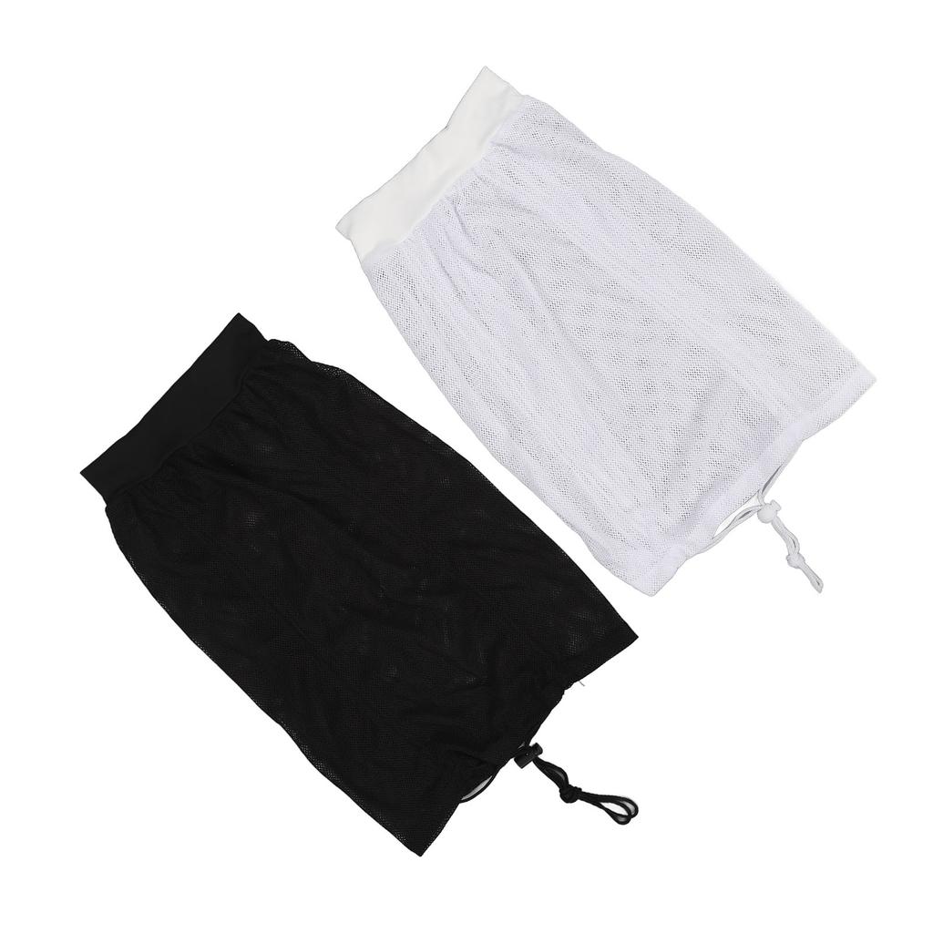 2PCS Net Plopping Cap Adjustable Multifunctional Reusable Net Plopping Bonnet with Drawstring for Dry Curly Hair