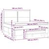 VidaXL Sommier à Lattes de Lit avec Matelas, Lit Rembourré, Lit Double, Lit Adulte de Chambre à Coucher Intérieur, Moderne, 3136537
