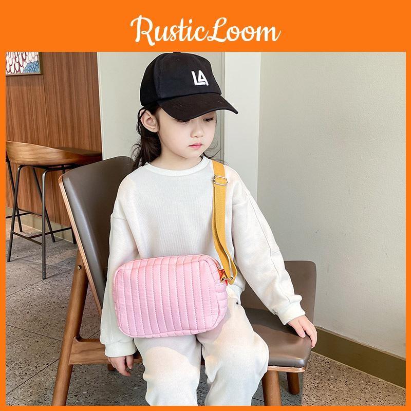 Cotton Shoulder Bag Stripe Design With Fun Style For Daily School And Travel