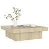  Coffee Table, Sonoma Oak, 90x90x28 Cm, Wood-based Material