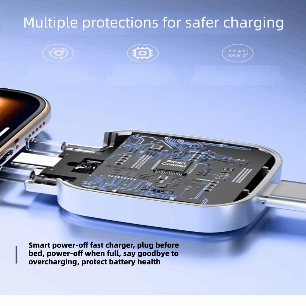 Type-C Connector Auto Power Cut Off Charger Intelligent Separator USB C Adapter Phone Charging