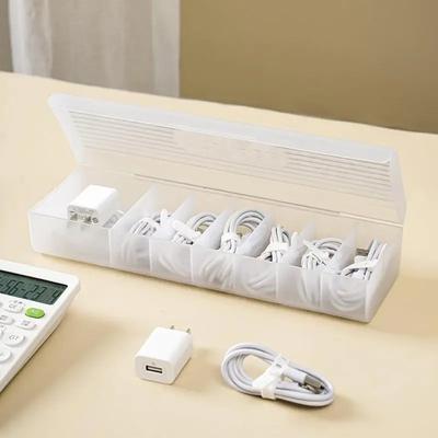 Datenkabel Aufbewahrungsbox Handy Ladekabel Organisiert Schreibtisch Netzkabel