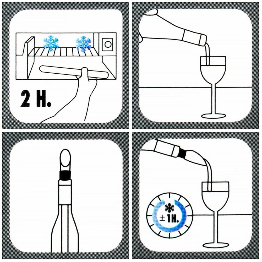 Dozownik do Wina Nalewak z Wkładem Chłodzącym do Butelki Chłodzenia