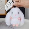 1Pc Trendy Plush Rabbit White Keychain For Woman With Cute Charm Soft Toy Decorative Accessory For Bags  Year Gift Body Kit