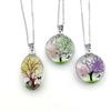 Tree of Life Dried Flower Clavicle Necklace - Fashion Pendant for Fresh Style