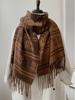 Women's Double-Sided Faux Cashmere Tassel Shawl - Warm, Thick High-End Autumn & Winter Scarf
