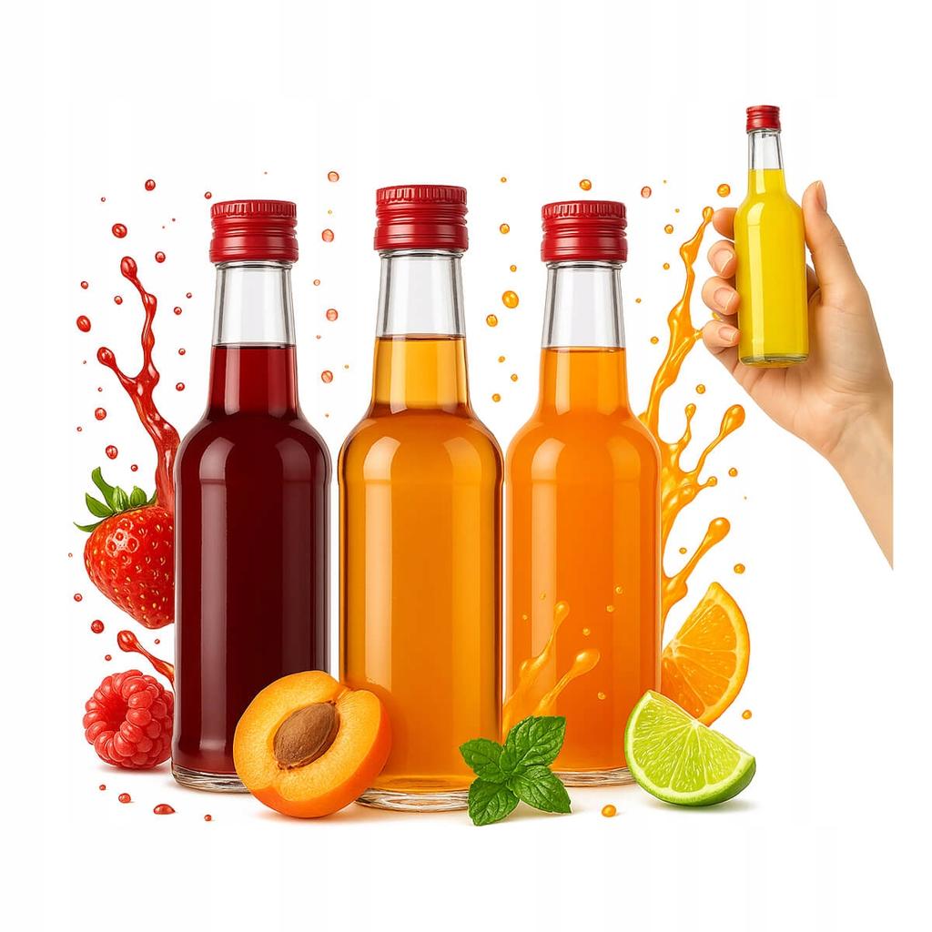 50X Butelka Monopol 100Ml Butelki Monopolowe Szklane Na Alkohol Wino Syrop