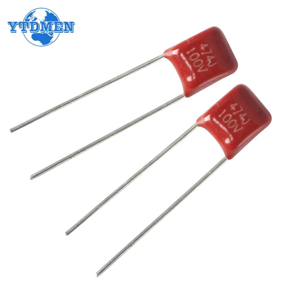 20 Stück 100V CBB Polypropylen-Folienkondensator 103 104 154 223 224 333 334 393 473 474 10nF 39nF 100nF 220nF 470nF Kapazitäts-Kit