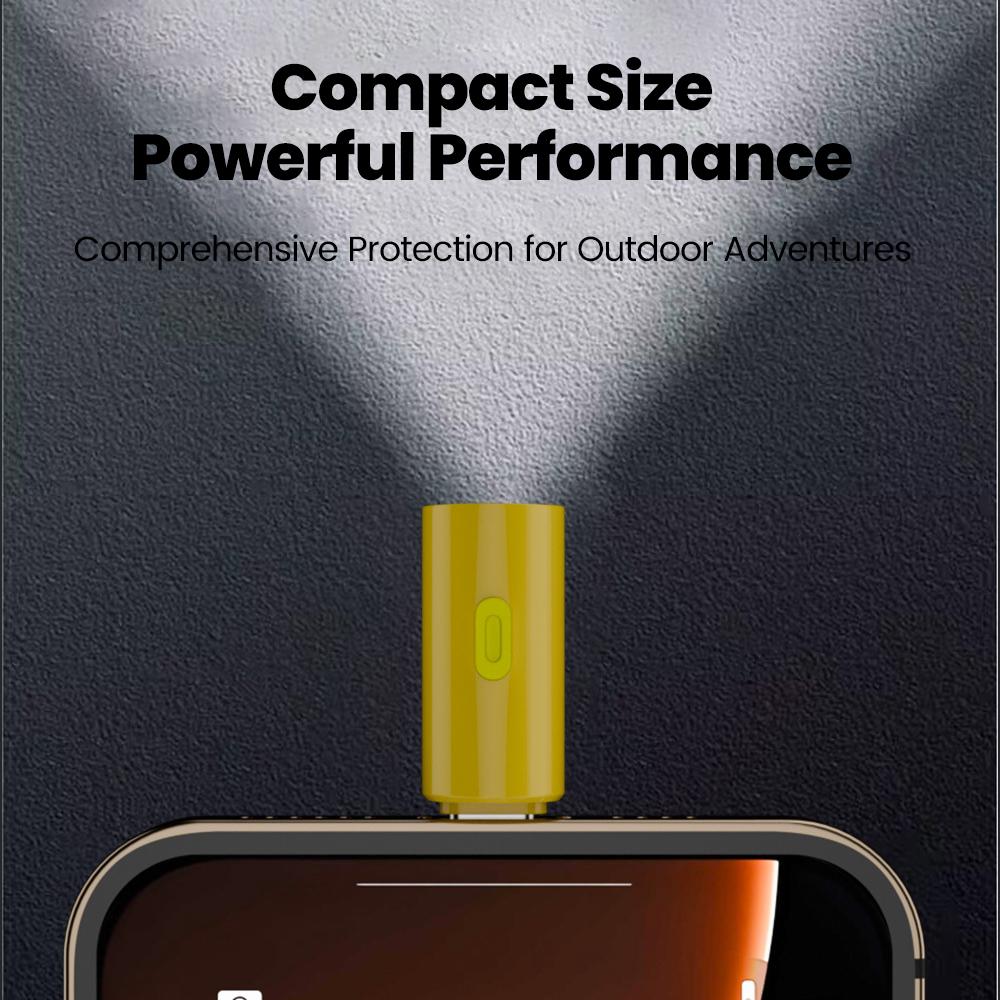 Mini Flashlight Type-C Mobile Strong Light LED Portable Light Home Outdoor Emergency Light Camping Lamp Switch ABS Flashlight