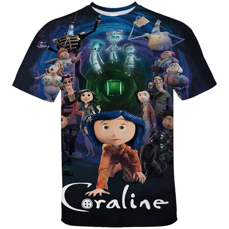 Coraline Spooky Vintage Graphic T-Shirt Unisex Short Sleeve