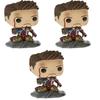 Pop Avengers Endgame Ich bin Iron Man Leuchtet im Dunkeln Vinyl-Figur Spielzeug Tony Epische Momente des kampfgezeichneten Tony Stark Auf modellierter Geländebasis