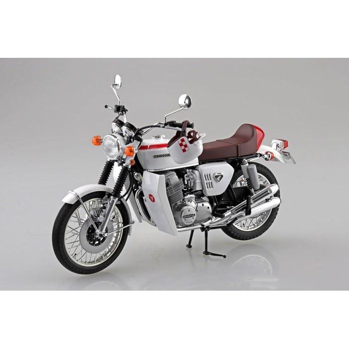 Aoshima Wild 7 The Bike Series No.SP Hiba-chan's CB750FOUR 1/12 Scale Plastic Model (Motorcycle) Molded Color