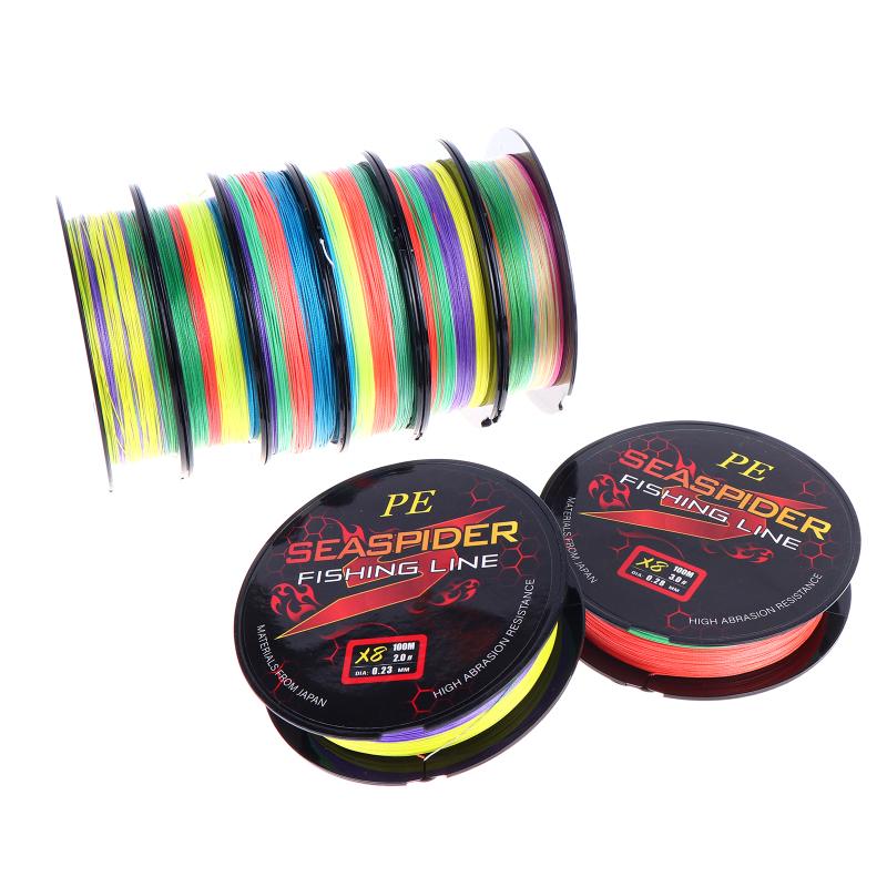 Long-Lasting 8 Strands PE Fishing Line 100M Superior Strength for Heavy Baits