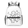 Interesting Ganadi Graphic Korean Style Student Backpack School Bag Hiking Travel Daypack for Men Women Bookbag Shoulder Bags