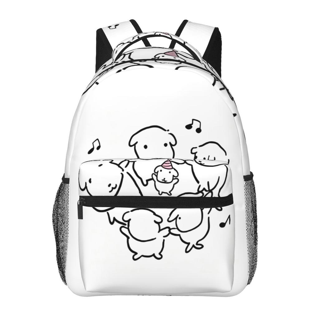 Interesting Ganadi Graphic Korean Style Student Backpack School Bag Hiking Travel Daypack for Men Women Bookbag Shoulder Bags