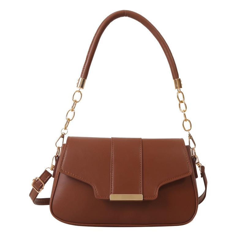 

Stylish Chain Underarm Bag Women 2023 Winter New Single Shoulder Crossbody Bag Street Trendy Small Square Bag