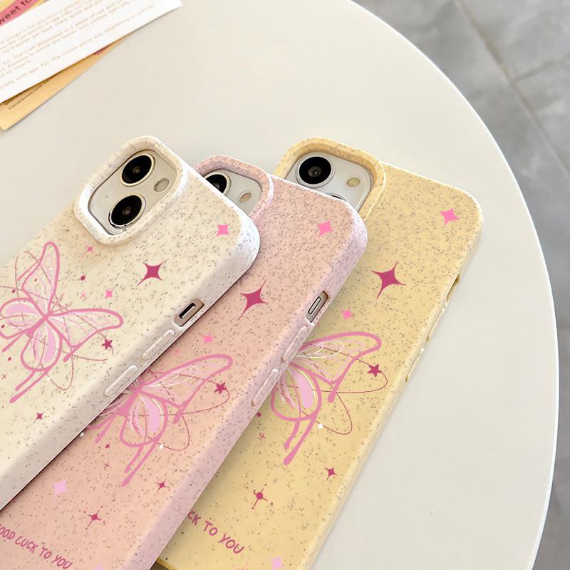Mobile Phone Cases for iPhone 11 13 XR 15 Pro Max 12 14 Pro Max Case iPhone 16 7 Plus 8 Plus XS Max Degradable and Environmentally Friendly Anti-fall