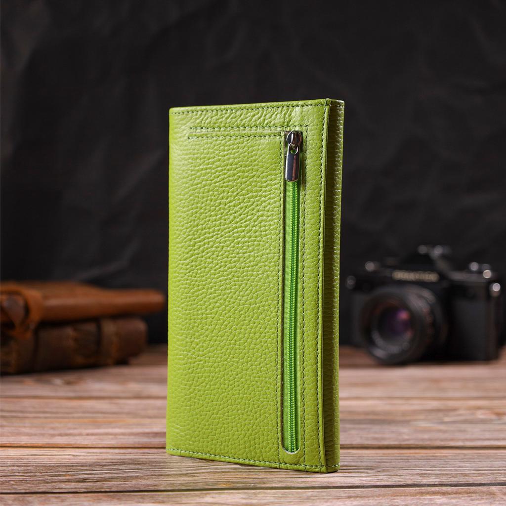 Youth Wallet Made of Genuine Leather Flotar CANPELLINI 21833 Light Green