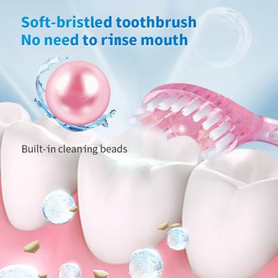 Multi Mini Cleanses The Mouth Toothbrush & Floss All In One Oral Care On 12PCS Individual Packs for Travel Work Disposable
