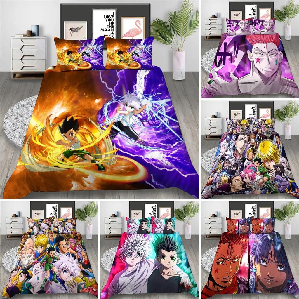 Anime HUNTER HUNTER  Bedding Set Duvet Cover Bedroom Comforter Covers Single Twin King Size Quilt Cover Home Textile