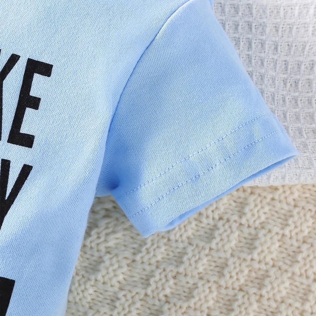 Infant Baby Cotton Bodysuit "Don't Make Me Call My Mimi" Print Short Sleeve Jumpsuit Cute Romper