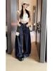 Plus Size High Waist Wide Leg Denim Pants - Women's Summer Trendy Loose Fit