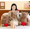 Love Brain Bear Love Bear Confession Bear Doll Doll 8-inch Grab Machine Plush Toy Pillow Gift for Boys and Girls