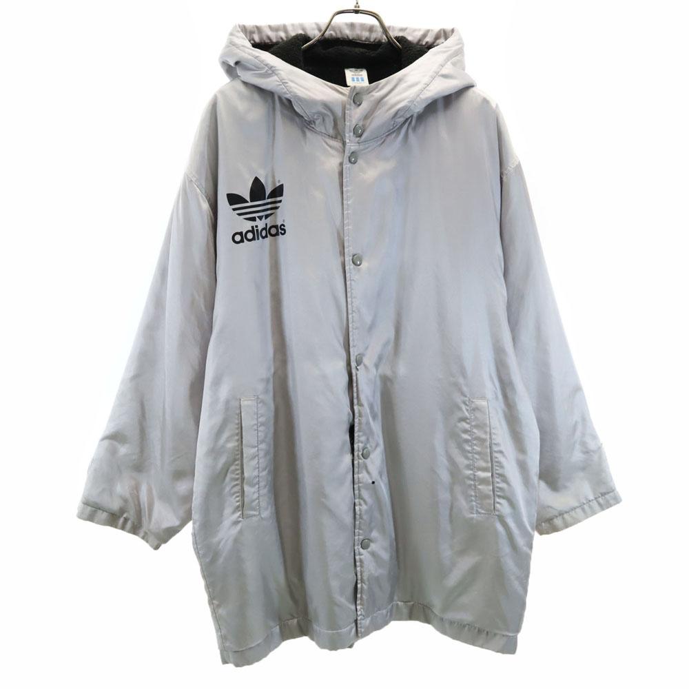 adidas 80s Vintage made by Descente Trefoil logo Long sleeve Cotton filling Bench coat Men's Used