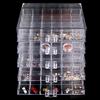 120 Slots Clear Tools Jewelry Display Storage Box Case Organizer