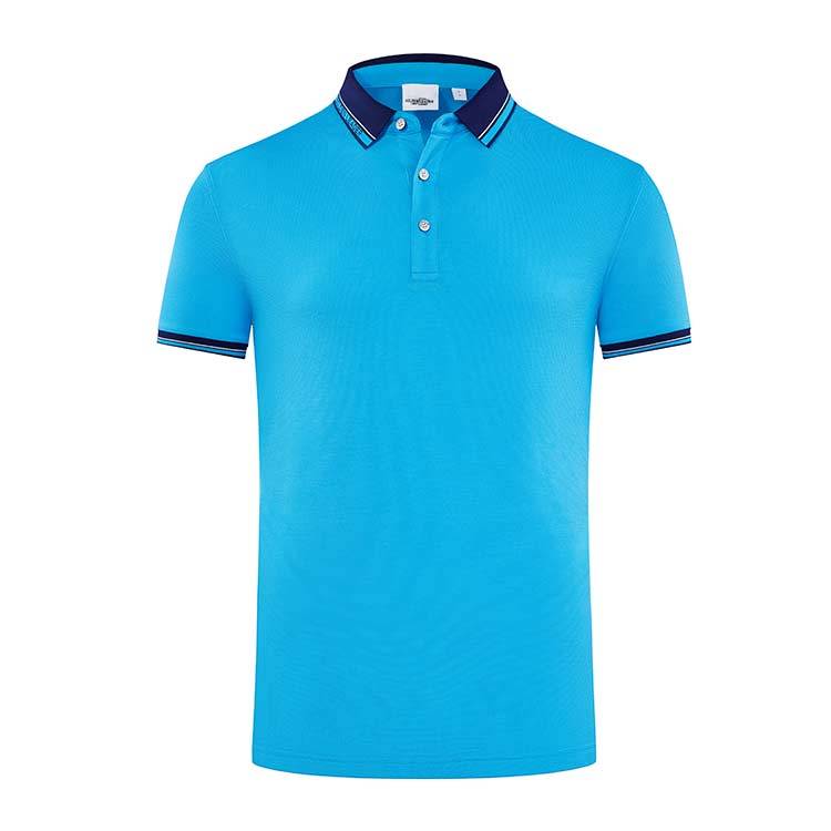 YHHC 98888 190G Long Staple Cotton Liquid Ammonia Beaded Lapel POLO Shirt