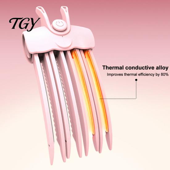 Safe Heated Hair Root Clip 2Pcs Volume Clip, Electric Volumizer Crimper, 3 Minute Lifting Travel Size Styler Comb for Flat Hair, Dual Temperature