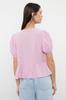 Women's Style Shirt Pink Tie-Up Woven Shirt