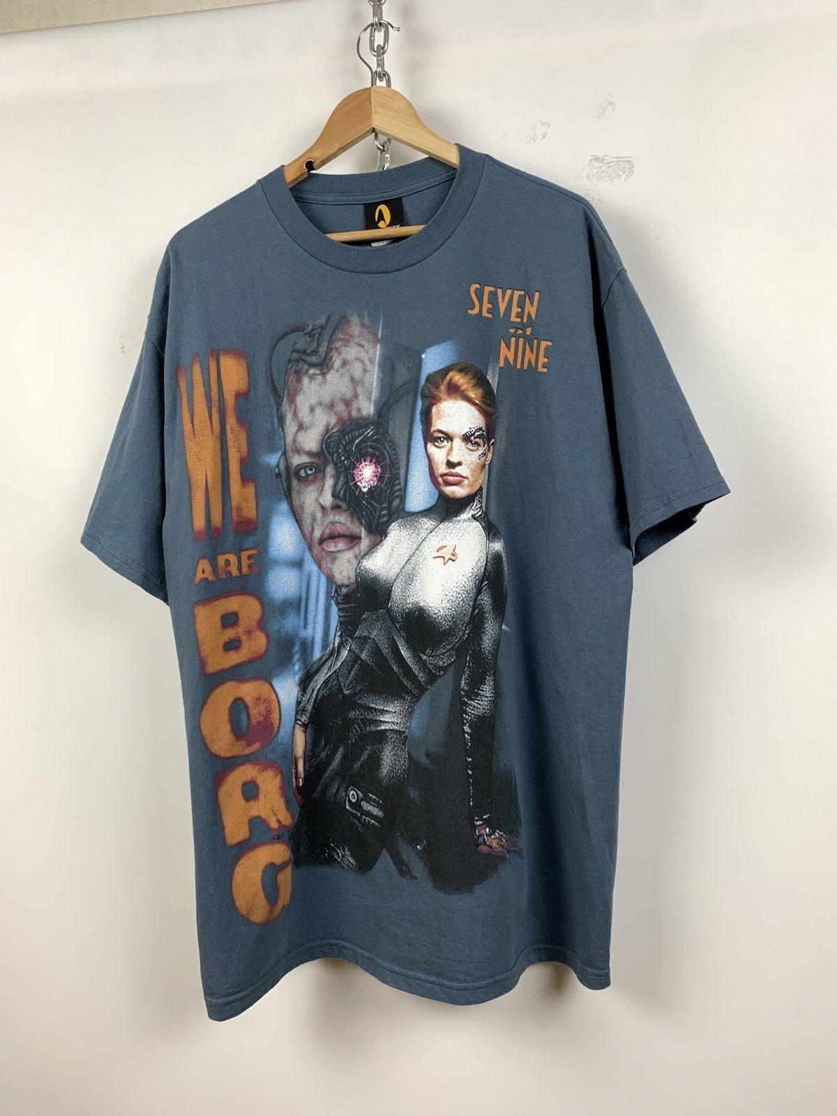 1997 Vintage Star Trek We Are Borg Seven Of Tine Size XL Unisex T-Shirt M