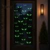 Scary Halloween Wall Decor Glow in The Dark Demon Eye Stickers, Luminous Ghost Long-lasting Signs Eyeball Decals, Waterproof Self-Adhesive Horror Deco