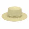 French hat summer new pearl flat top hat women's casual sun hat princess top hat trend