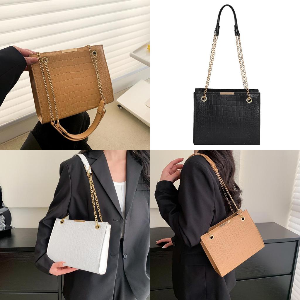 Stylish Women's Tote Bag Chic Chain Crossbody Fashionable And Sleek Handbag
